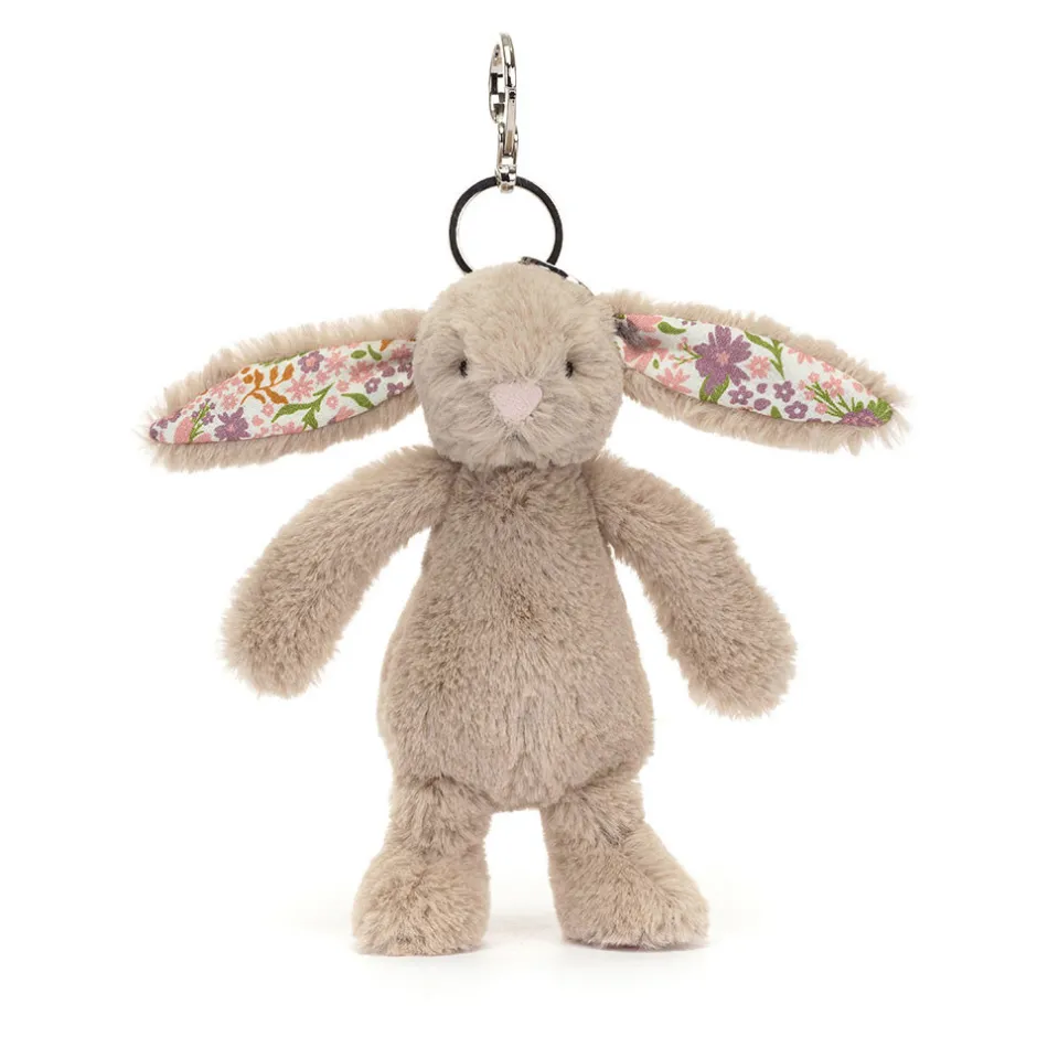 Blossom Beige Bunny 'Petal' Bag Charm*Jellycat New