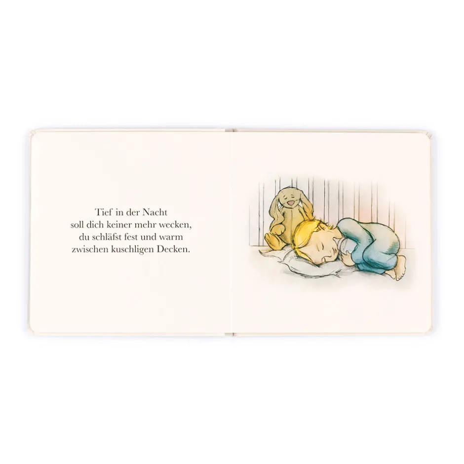 Haschen Schnuck Bleibt Wach Buch & Bashful Cottontail Bunny Medium*Jellycat Outlet