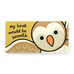 If I Were An Owl Board Book and Bashful Owl Medium*Jellycat New