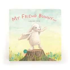 My Friend Bunny Book and Bashful Beige Bunny Medium*Jellycat Sale