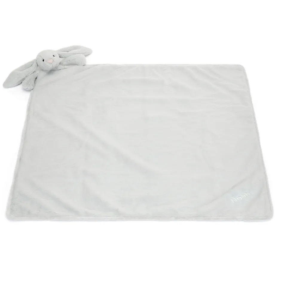 Personalised Bashful Silver Bunny Blankie*Jellycat Clearance