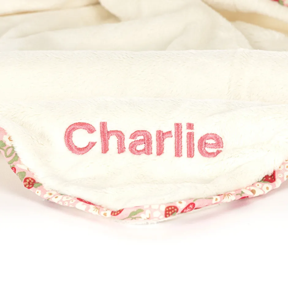 Personalised Blossom Cream Bunny 'Berry' Soother*Jellycat Online